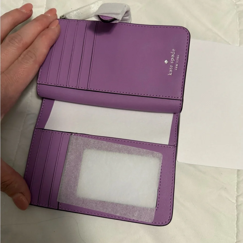Kate Spade Lilac Leather Wallet - Picture 3 of 6